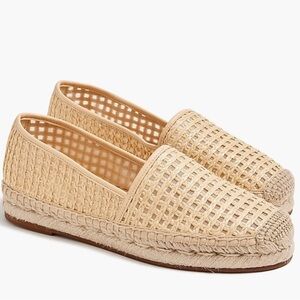 J. Crew Raffia Espadrille Flats